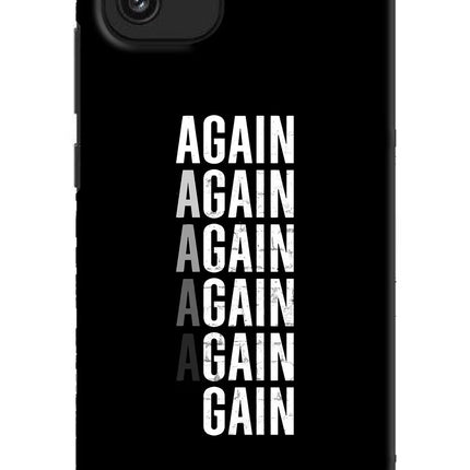 Again Again Gain Samsung A03 Hard Case Back Cover by Casekaro