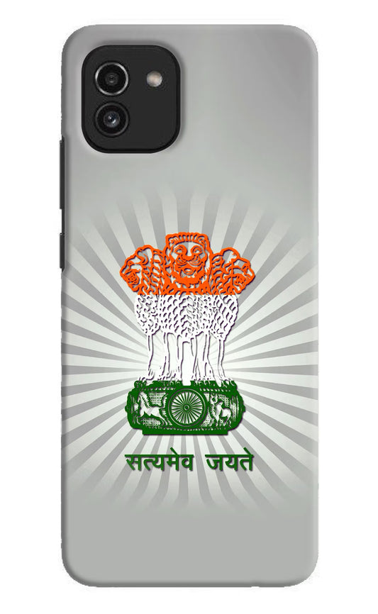 Satyamev Jayate Art Samsung A03 Hard Case Back Cover by Casekaro