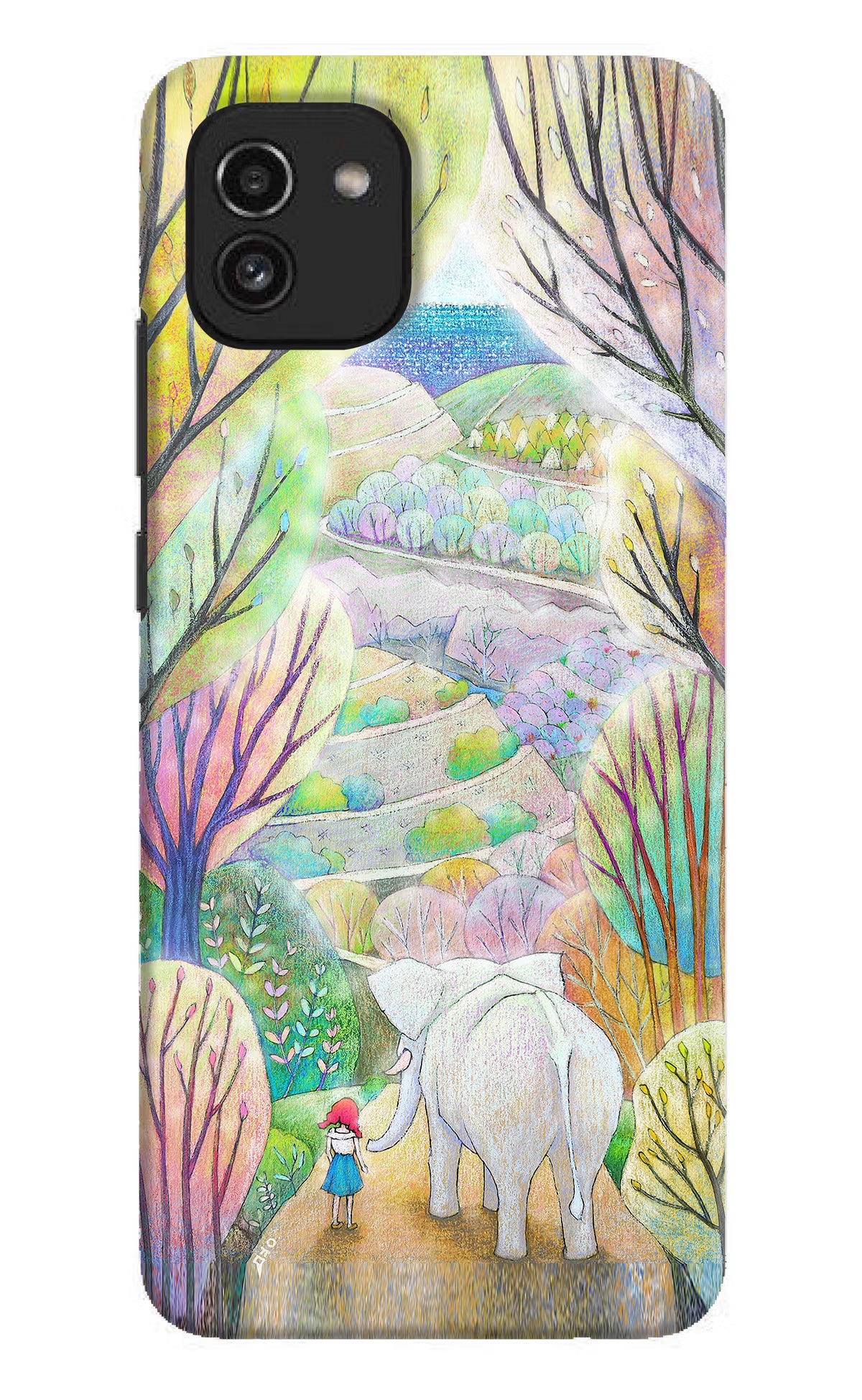Nature Painting Samsung A03 Hard Case Back Cover by Casekaro