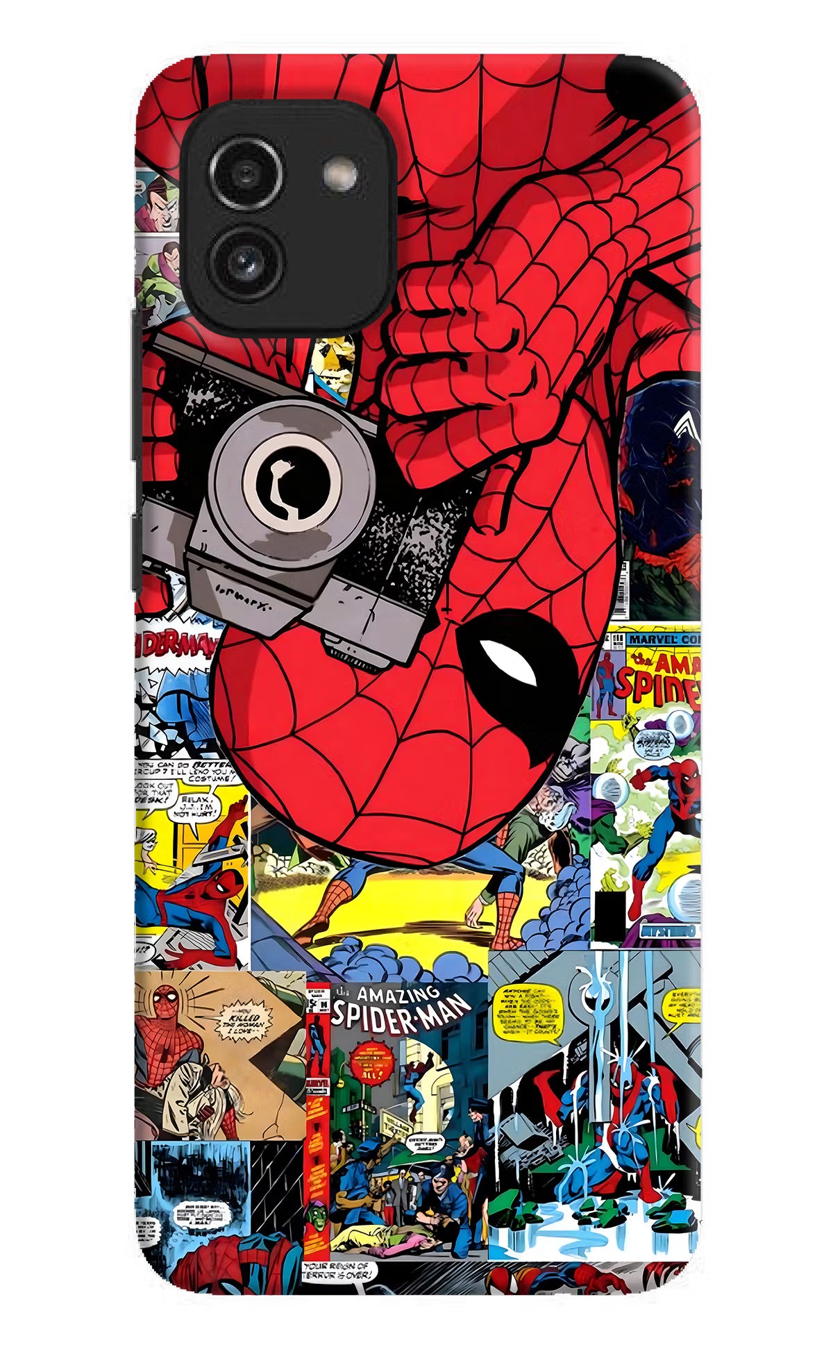Spider Man Samsung A03 Hard Case Back Cover by Casekaro