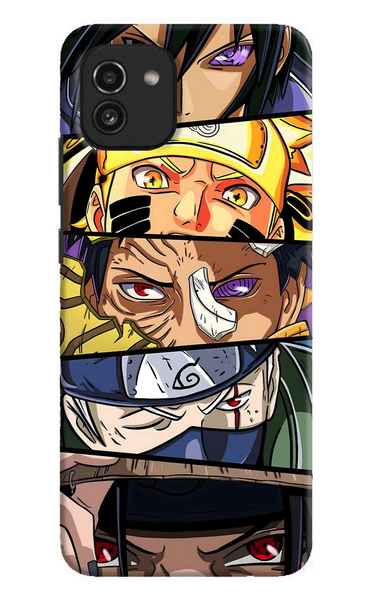 Naruto Character Samsung A03 Hard Case Back Cover by Casekaro