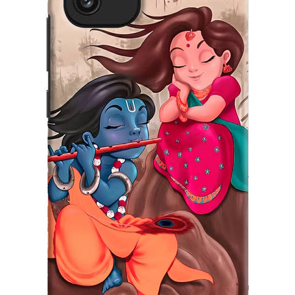 Radhe Krishna Samsung A03 Hard Case Back Cover by Casekaro