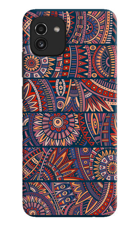 African Culture Design Samsung A03 Hard Case Back Cover by Casekaro