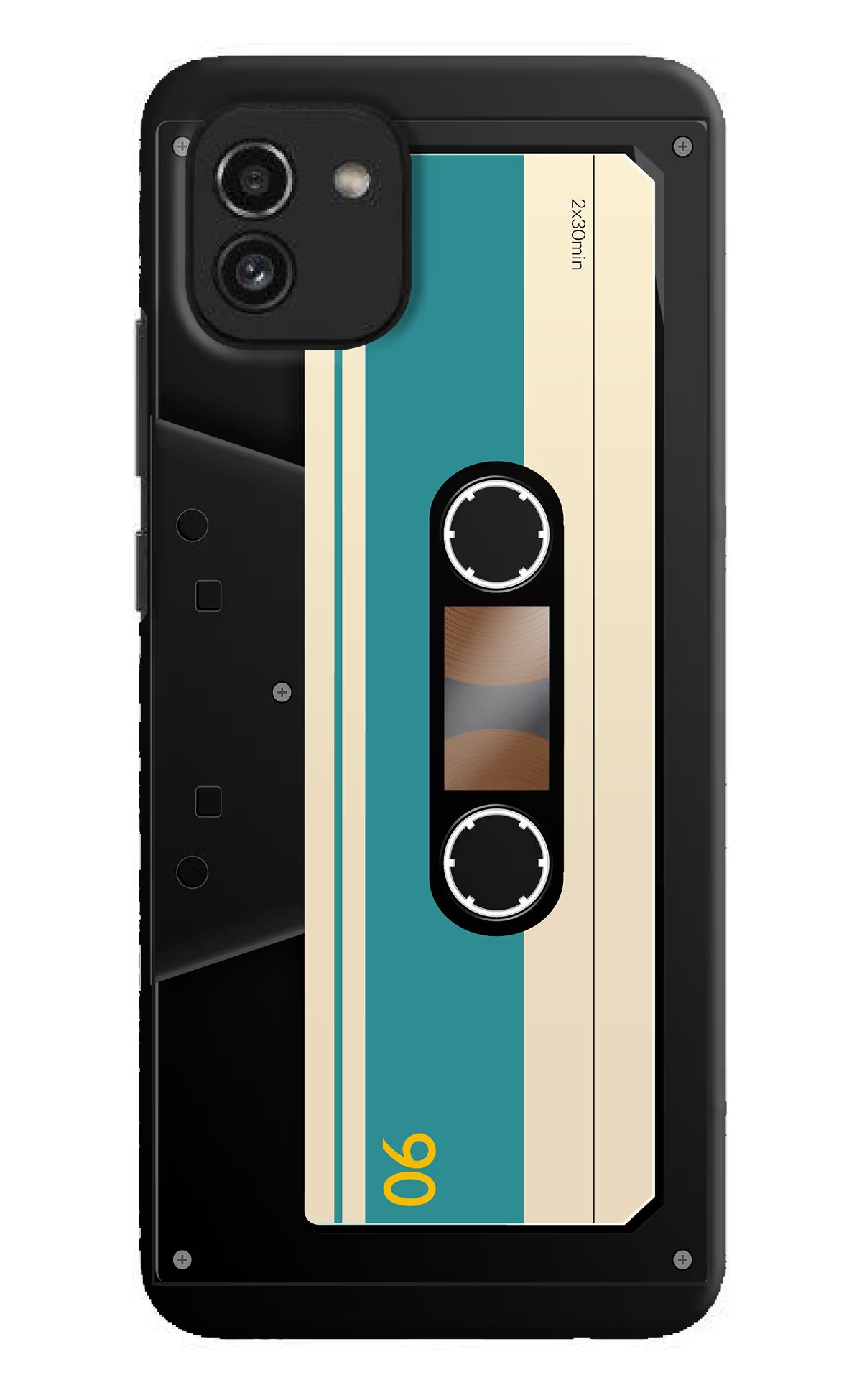 Cassette Samsung A03 Hard Case Back Cover by Casekaro