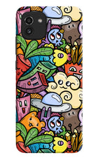 Veggie Doodle Samsung A03 Hard Case Back Cover by Casekaro