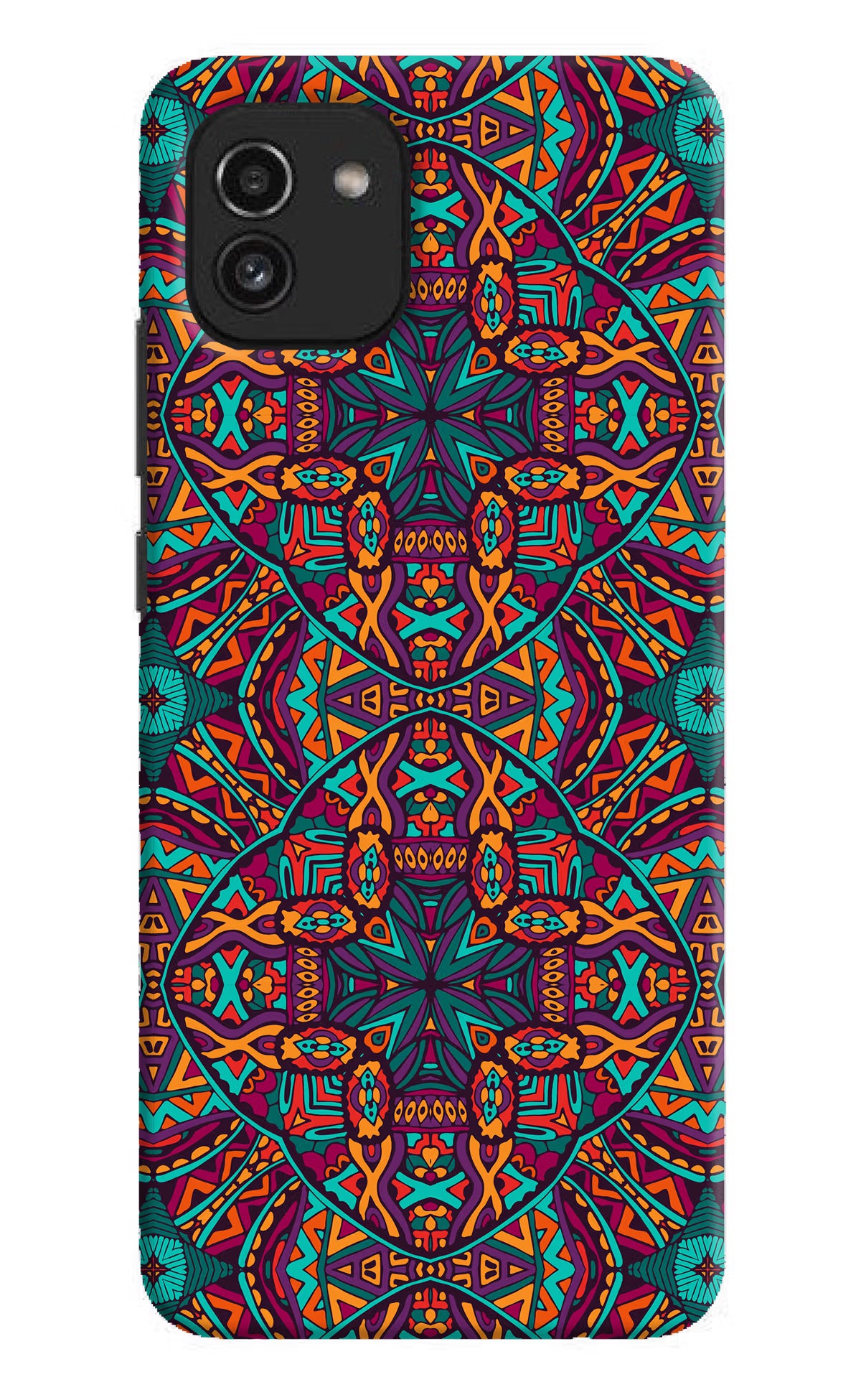 Colour Mandala Samsung A03 Hard Case Back Cover by Casekaro