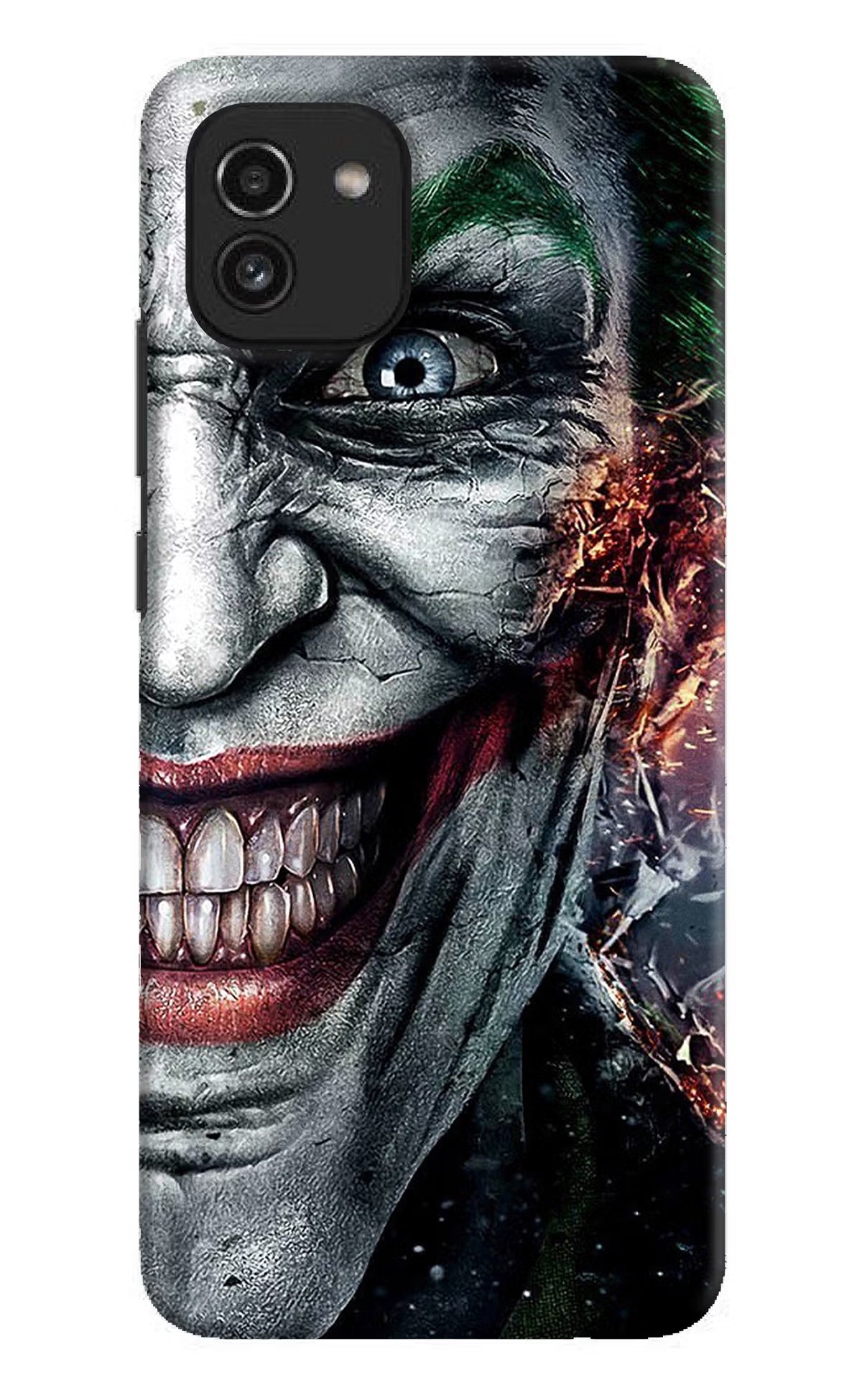 Joker Cam Samsung A03 Hard Case Back Cover by Casekaro