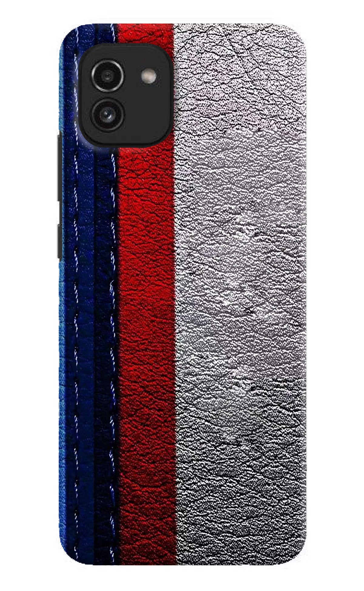 BMW Stripes Samsung A03 Hard Case Back Cover by Casekaro