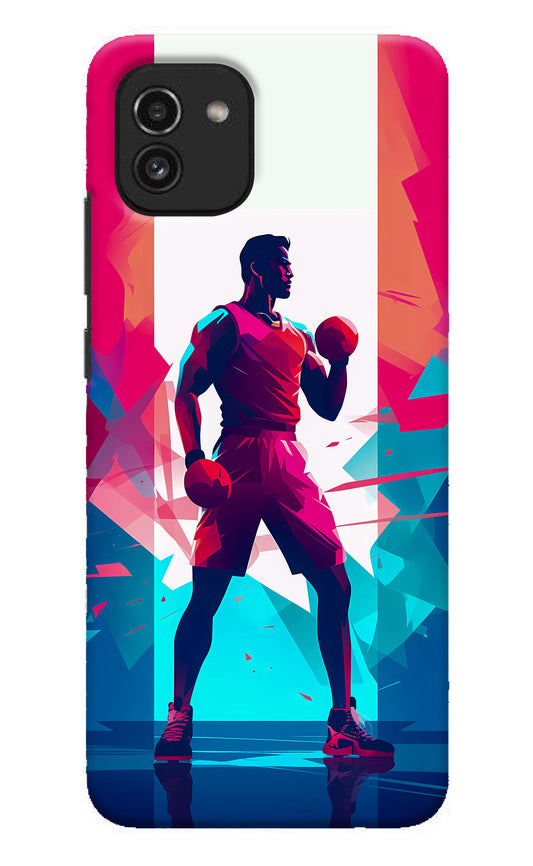 Champion Fighter (AI Generated) Samsung A03 Back Cover