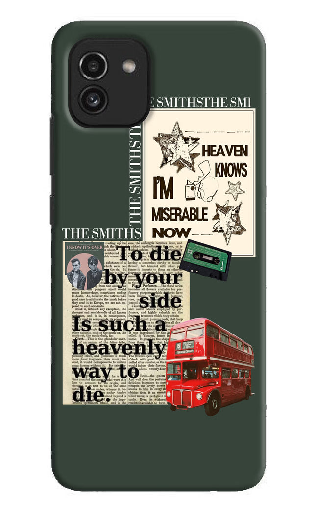 The Smiths Samsung A03 Hard Case Back Cover by Casekaro