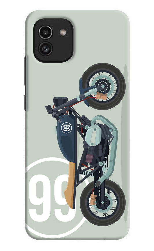 Classic Cafe Racer 99 Samsung A03 Hard Case Back Cover by Casekaro