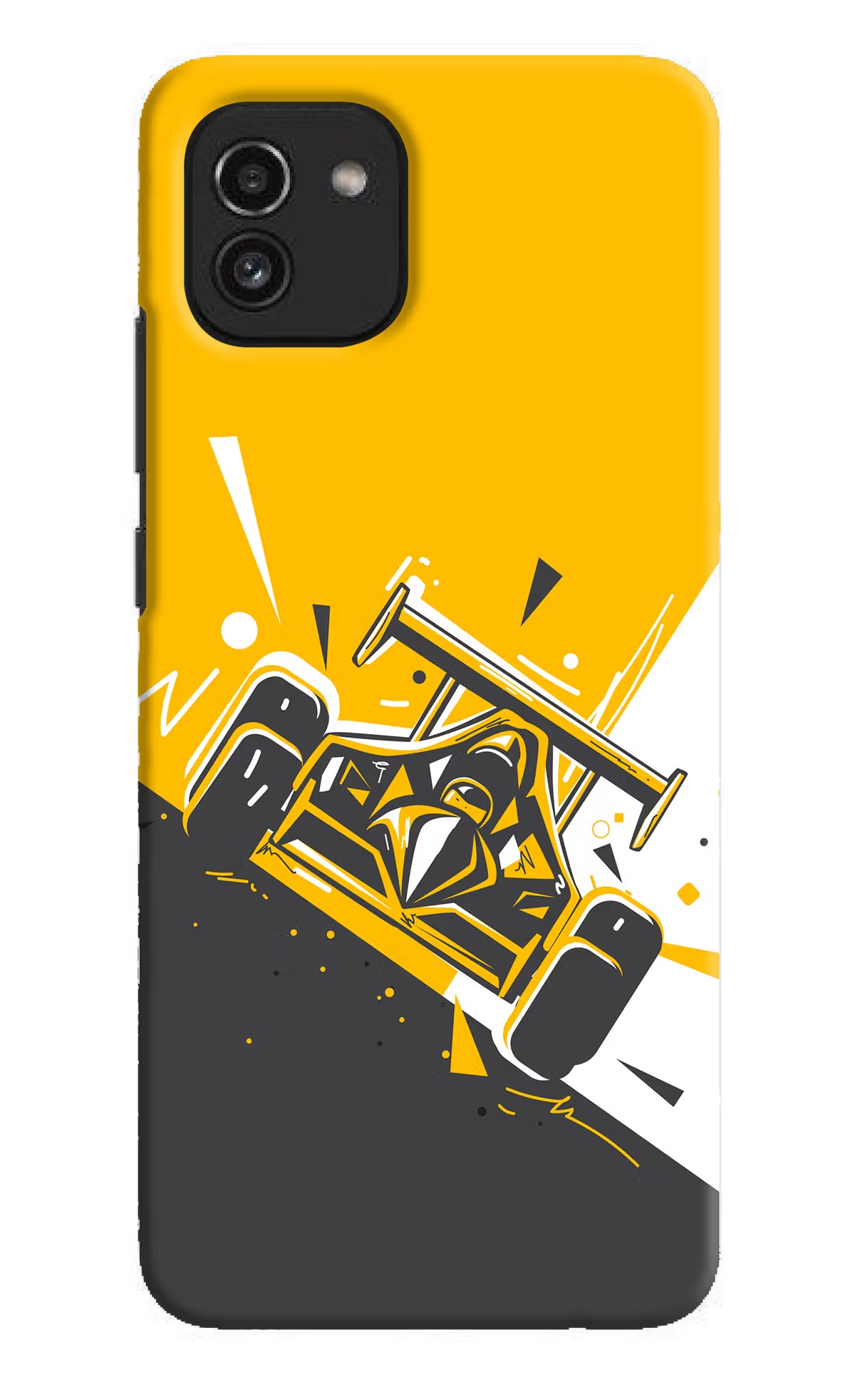 Track King Samsung A03 Hard Case Back Cover by Casekaro
