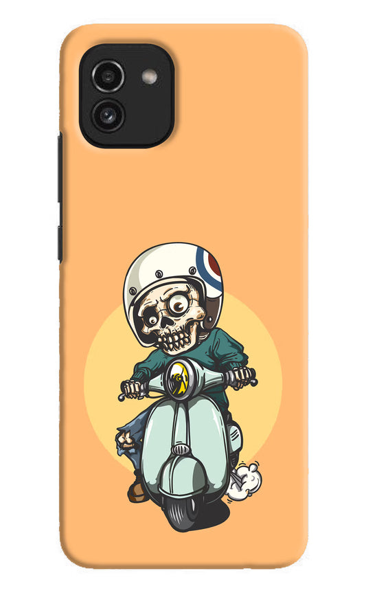 Undead Biker Samsung A03 Hard Case Back Cover by Casekaro