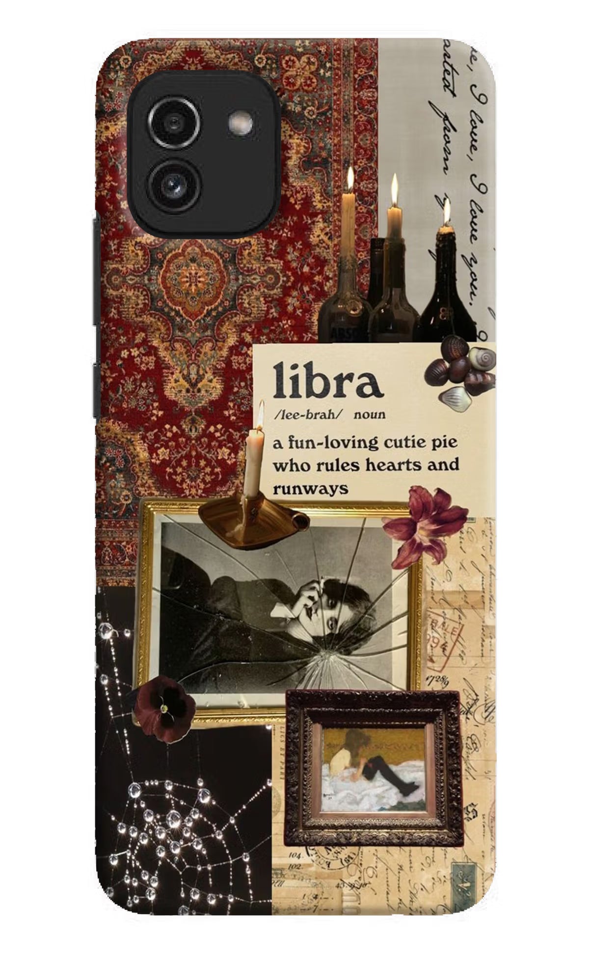 Libra Zodiac Samsung A03 Hard Case Back Cover by Casekaro