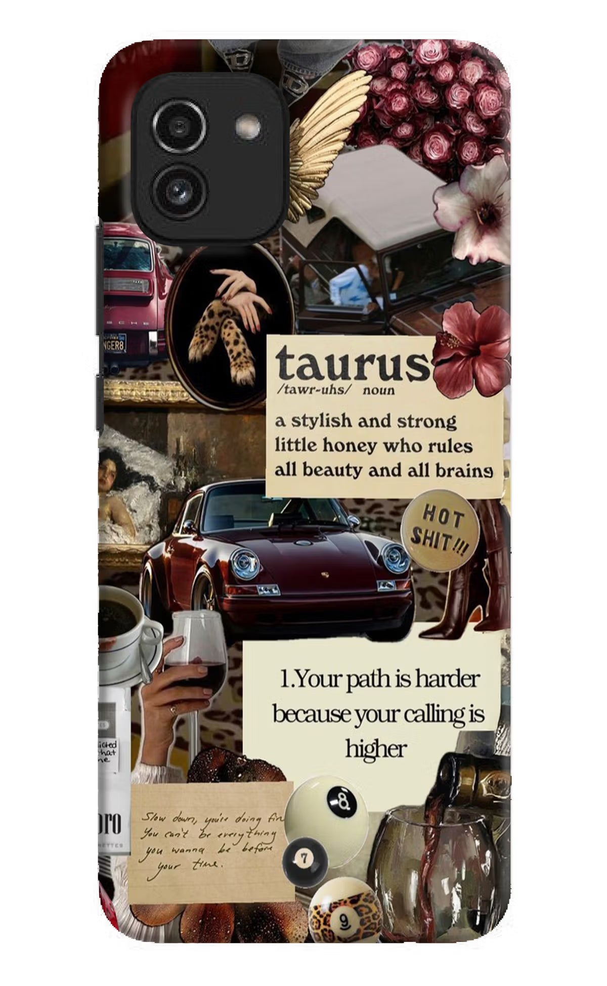 Taurus Zodiac Samsung A03 Hard Case Back Cover by Casekaro