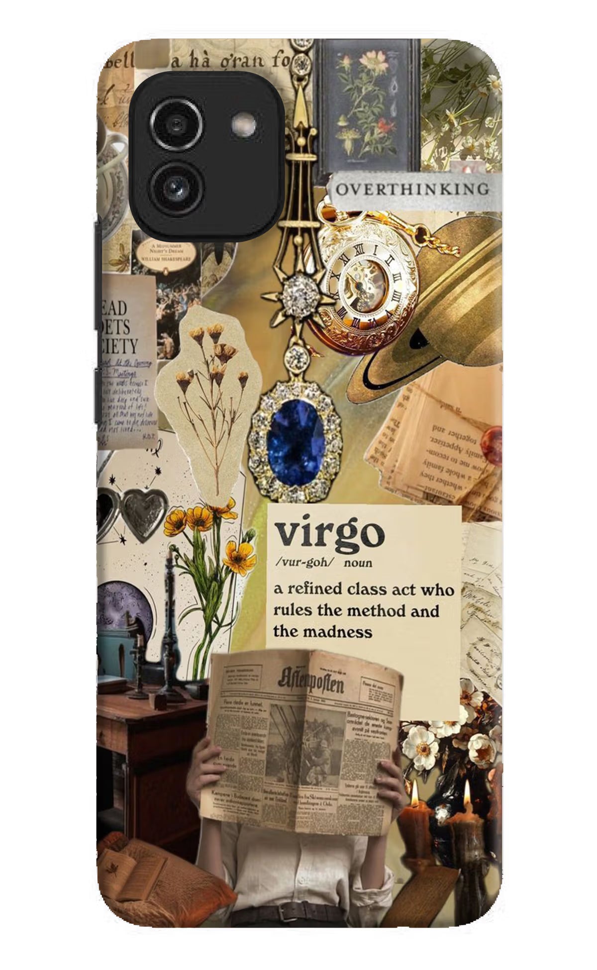 Virgo Zodiac Samsung A03 Hard Case Back Cover by Casekaro