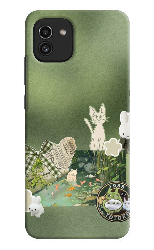 Aesthetic anime Samsung A03 Hard Case Back Cover by Casekaro