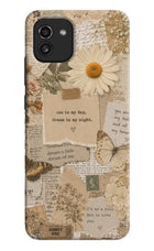 Vintage case Samsung A03 Hard Case Back Cover by Casekaro