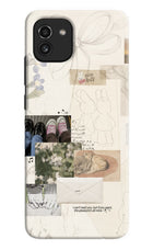 Soft Aesthetic Samsung A03 Hard Case Back Cover by Casekaro