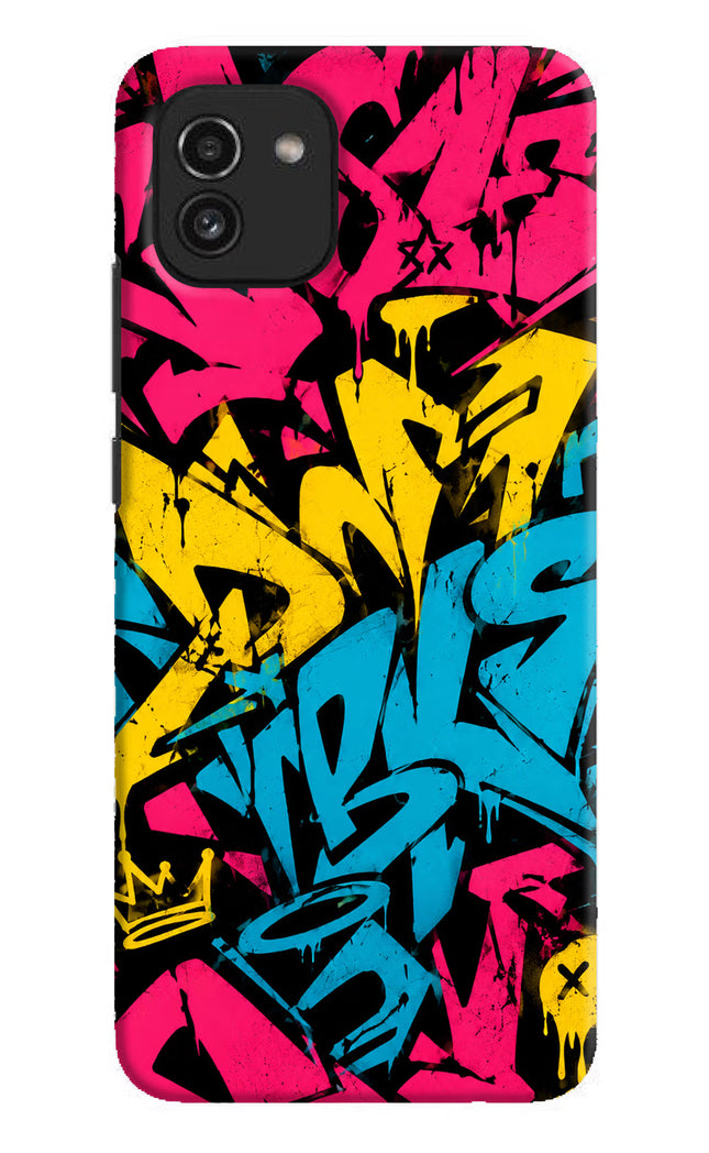 Graffiti Vibe Samsung A03 Hard Case Back Cover by Casekaro