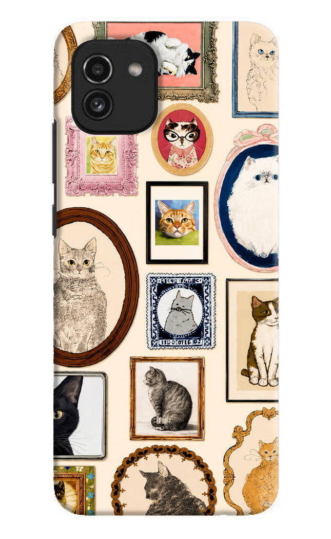 Mirror Cats Samsung A03 Hard Case Back Cover by Casekaro