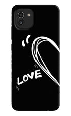 Love Line Samsung A03 Hard Case Back Cover by Casekaro