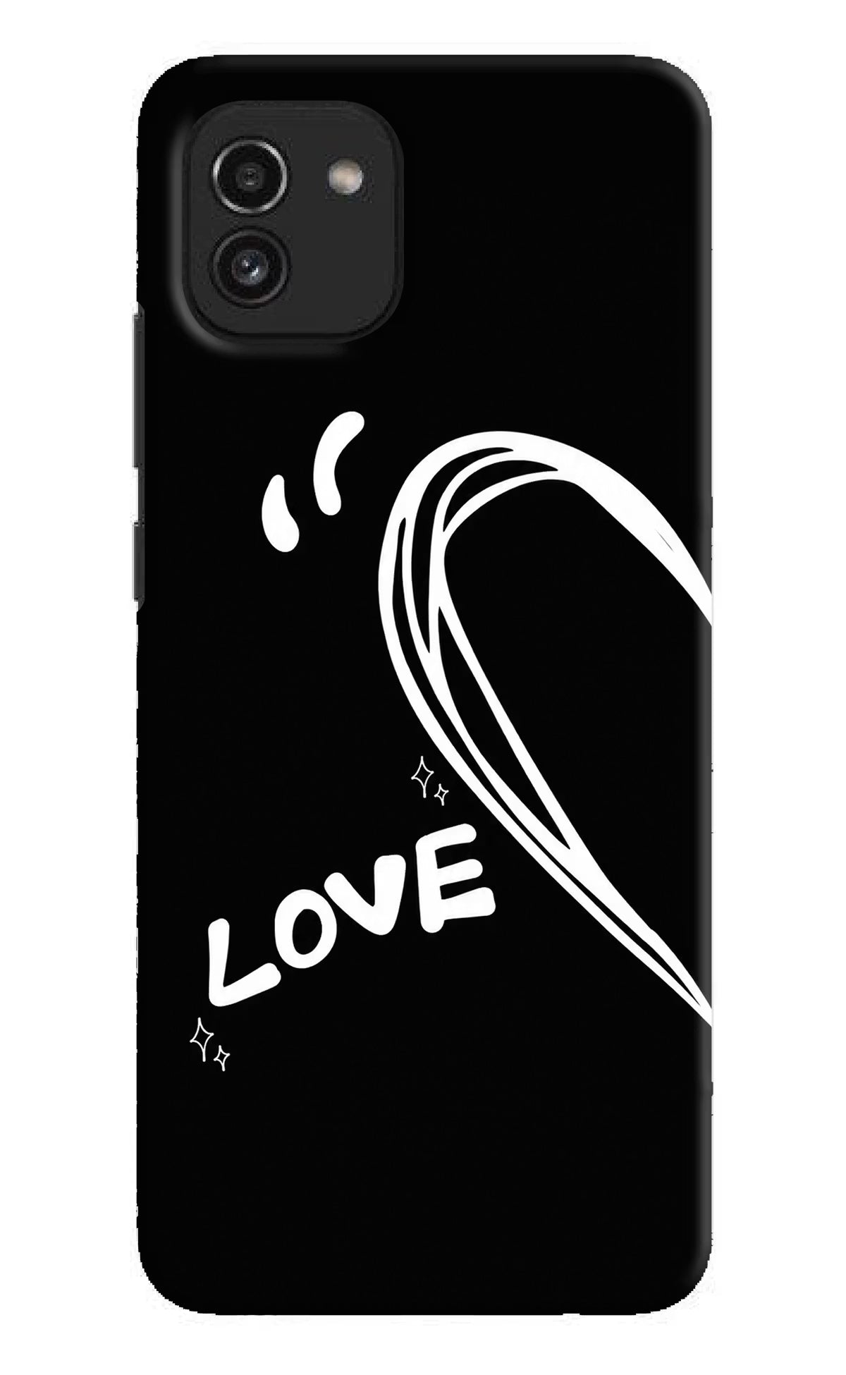 Love Line Samsung A03 Back Cover