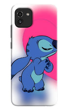 Stitch Hug Samsung A03 Hard Case Back Cover by Casekaro