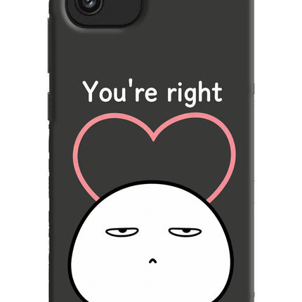 You're Right Samsung A03 Hard Case Back Cover by Casekaro