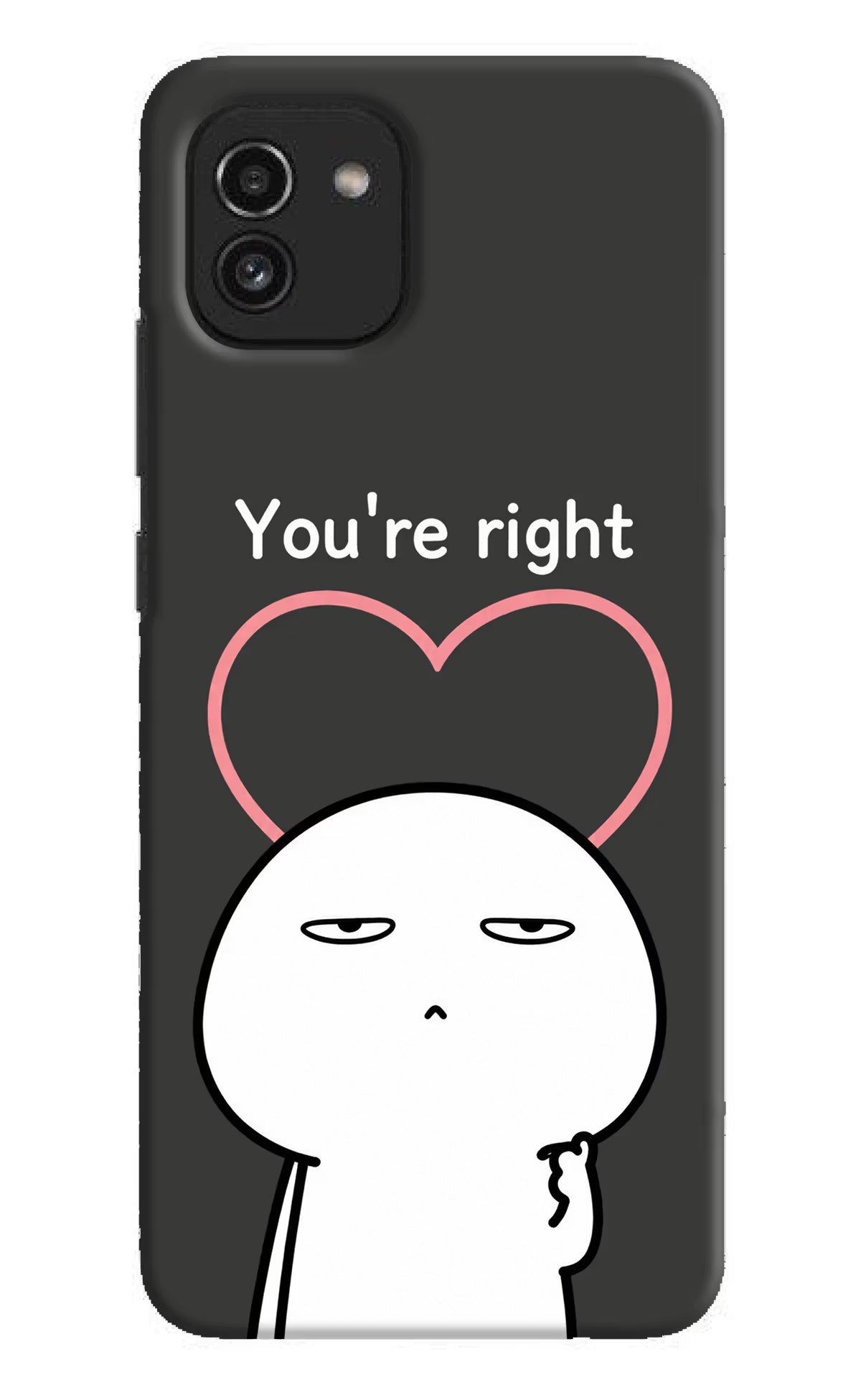 You're Right Samsung A03 Back Cover