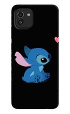 Stitch Crush Samsung A03 Hard Case Back Cover by Casekaro