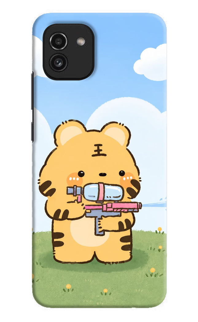Tiger Treat Samsung A03 Hard Case Back Cover by Casekaro