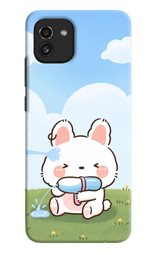Bunny Treat Samsung A03 Hard Case Back Cover by Casekaro