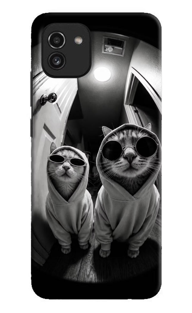Hood Cats Samsung A03 Hard Case Back Cover by Casekaro