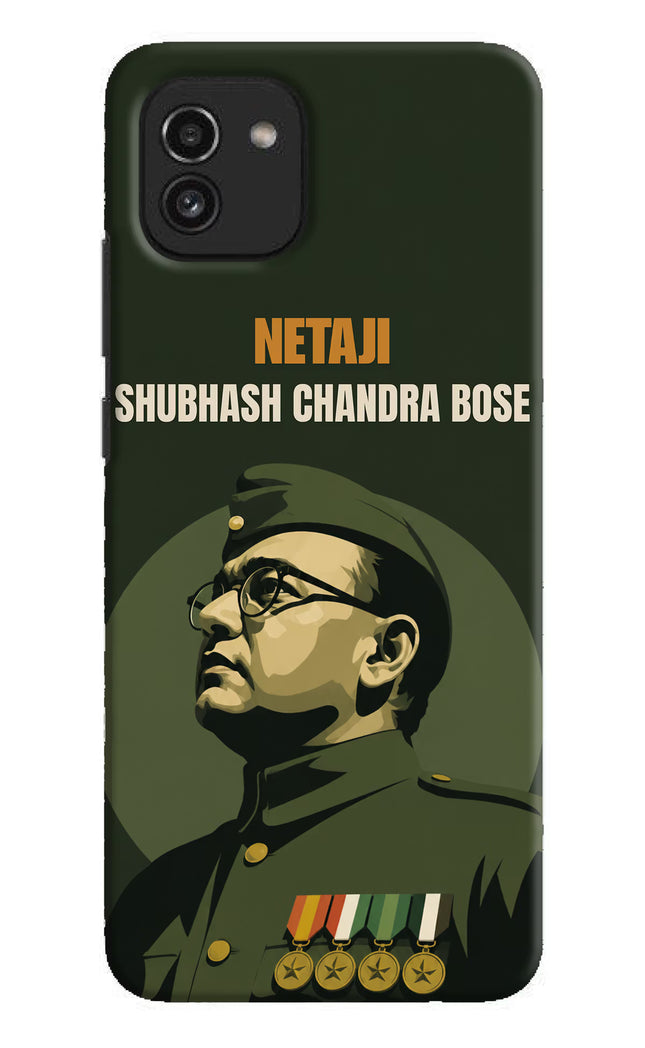 Netaji Legacy Samsung A03 Hard Case Back Cover by Casekaro