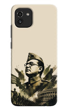 Netaji Rising Samsung A03 Hard Case Back Cover by Casekaro