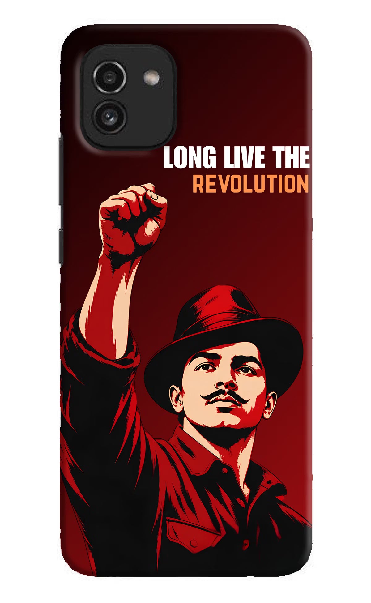 Bhagat Singh Revolution Samsung A03 Back Cover