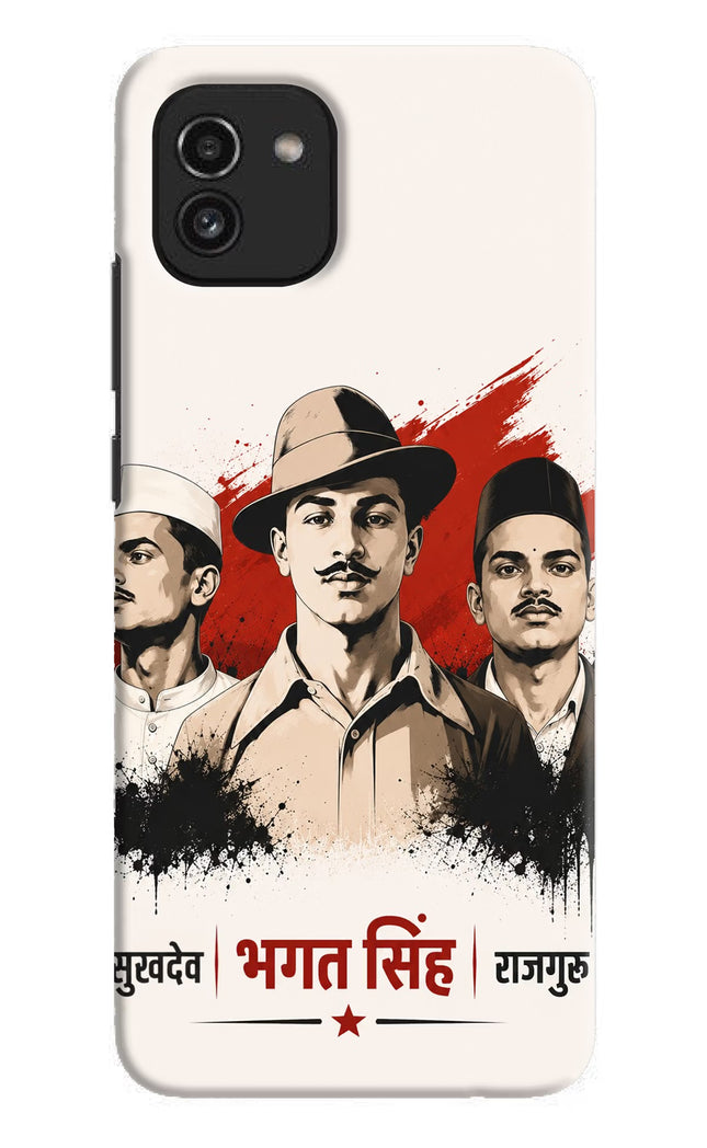 Bhagat Singh Trio Samsung A03 Hard Case Back Cover by Casekaro