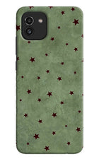 Green Stars Samsung A03 Back Cover