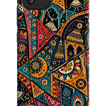 Folk Print Samsung A03 Back Cover