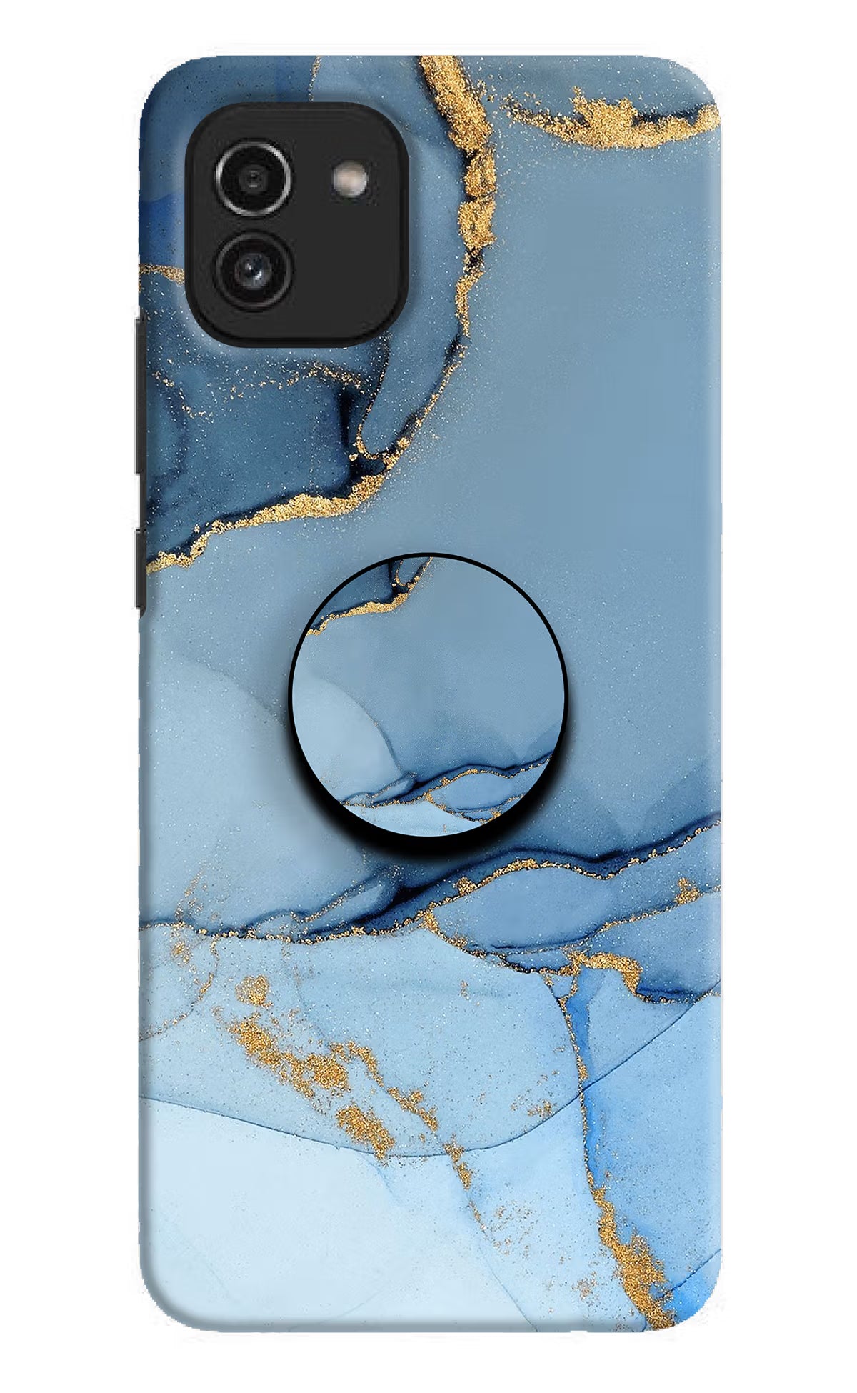 Blue Marble Samsung A03 Pop Case by Casekaro