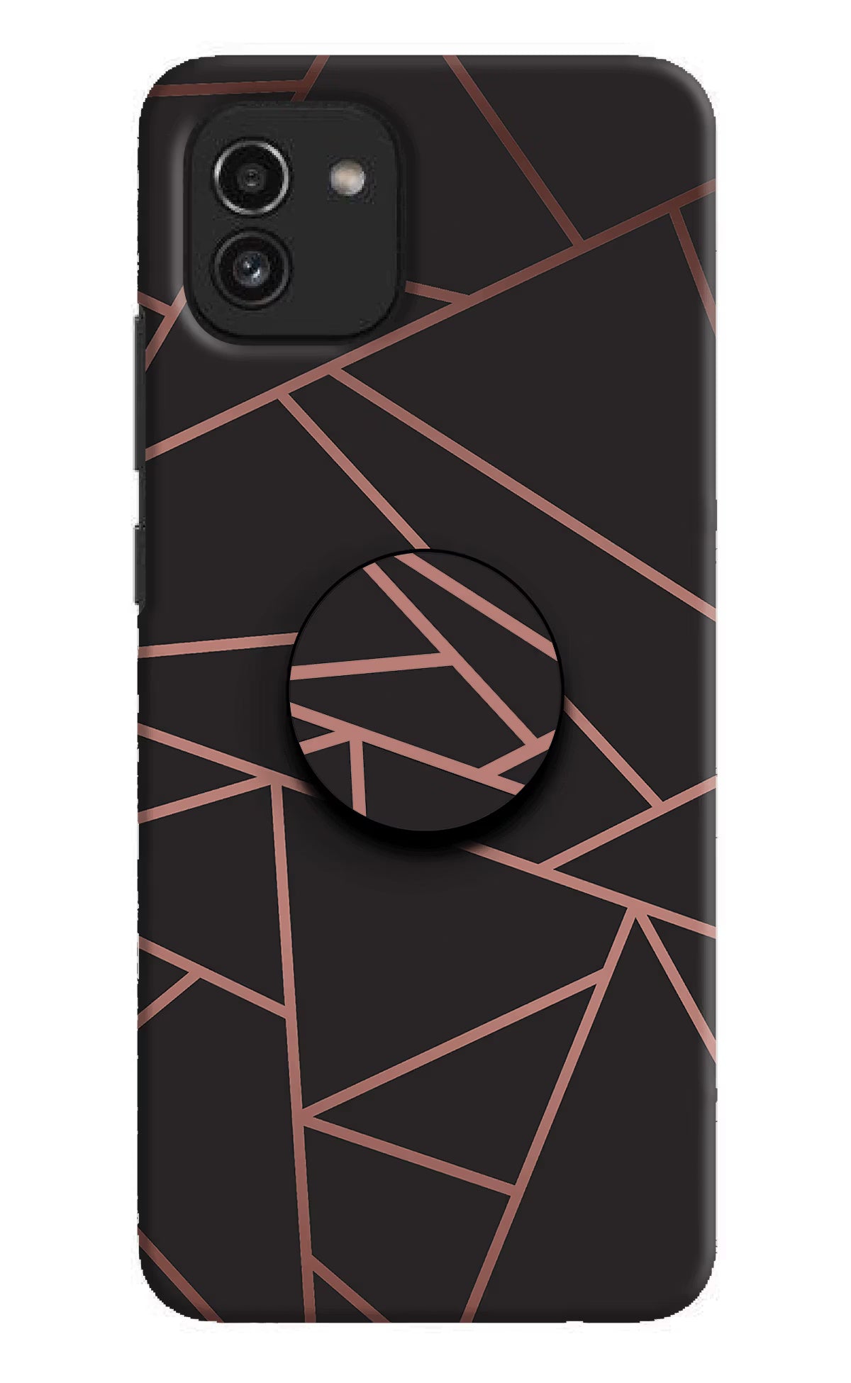 Geometric Pattern Samsung A03 Pop Case by Casekaro