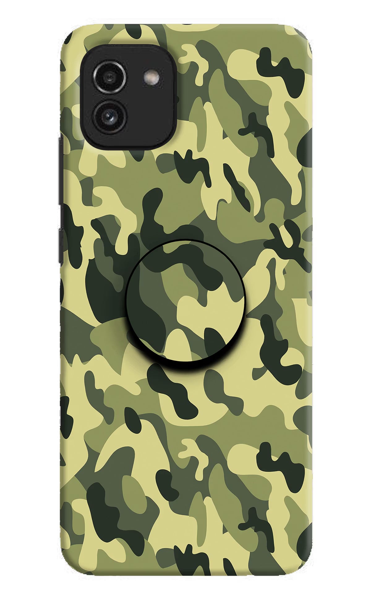 Camouflage Samsung A03 Pop Case by Casekaro