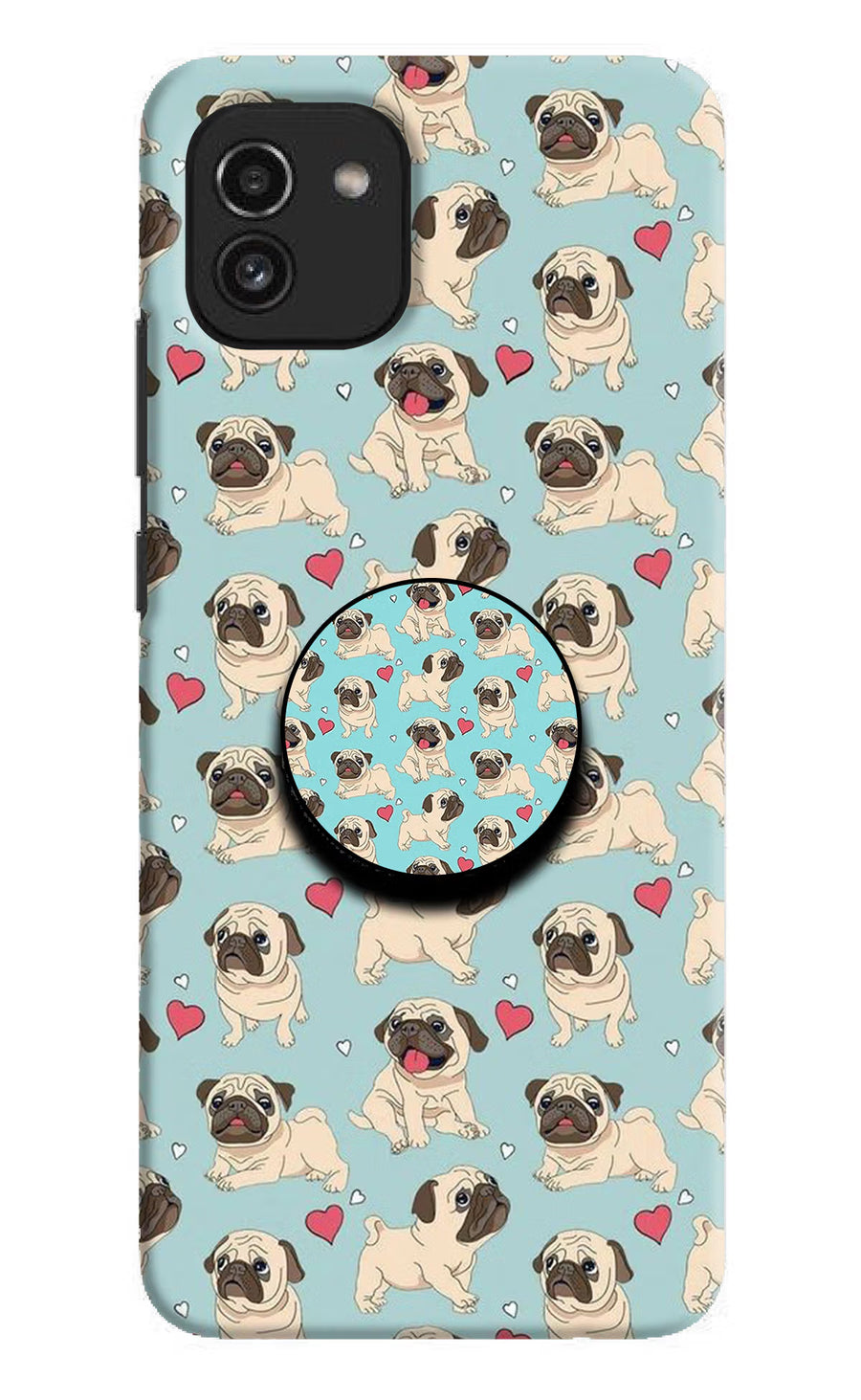Pug Dog Samsung A03 Pop Case, Hard case