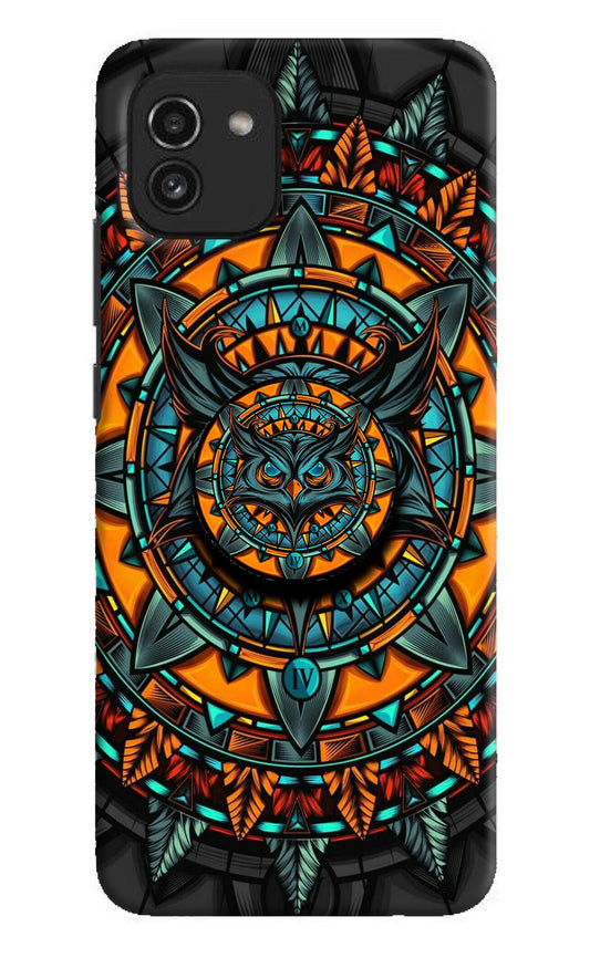 Angry Owl Samsung A03 Pop Case by Casekaro