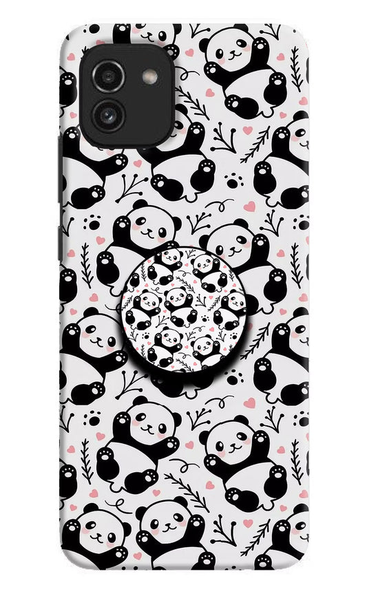 Cute Panda Samsung A03 Pop Case by Casekaro