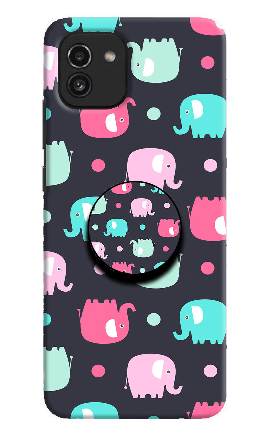 Baby Elephants Samsung A03 Pop Case, Hard case