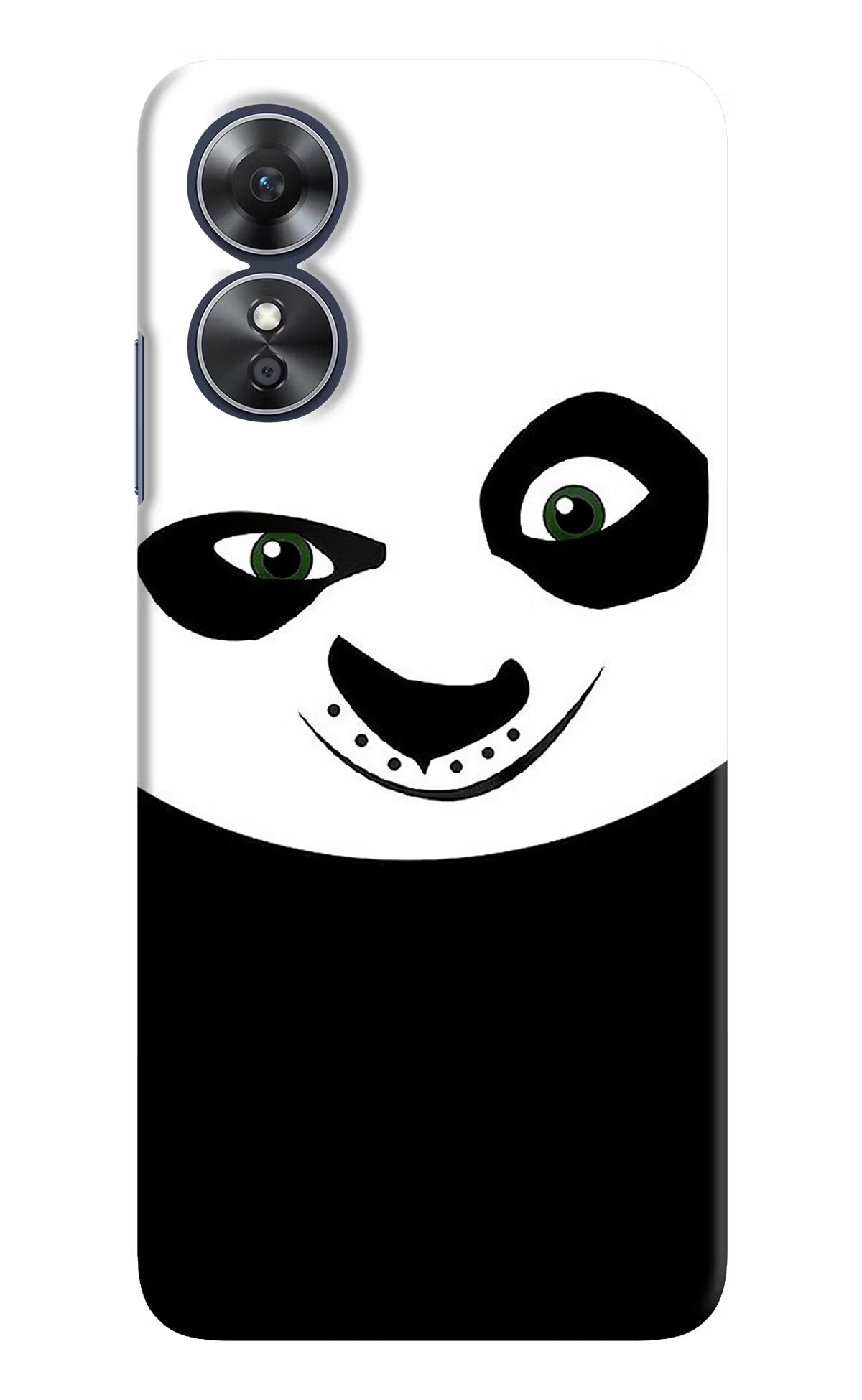 Panda Oppo A17 Hard Case Back Cover by Casekaro