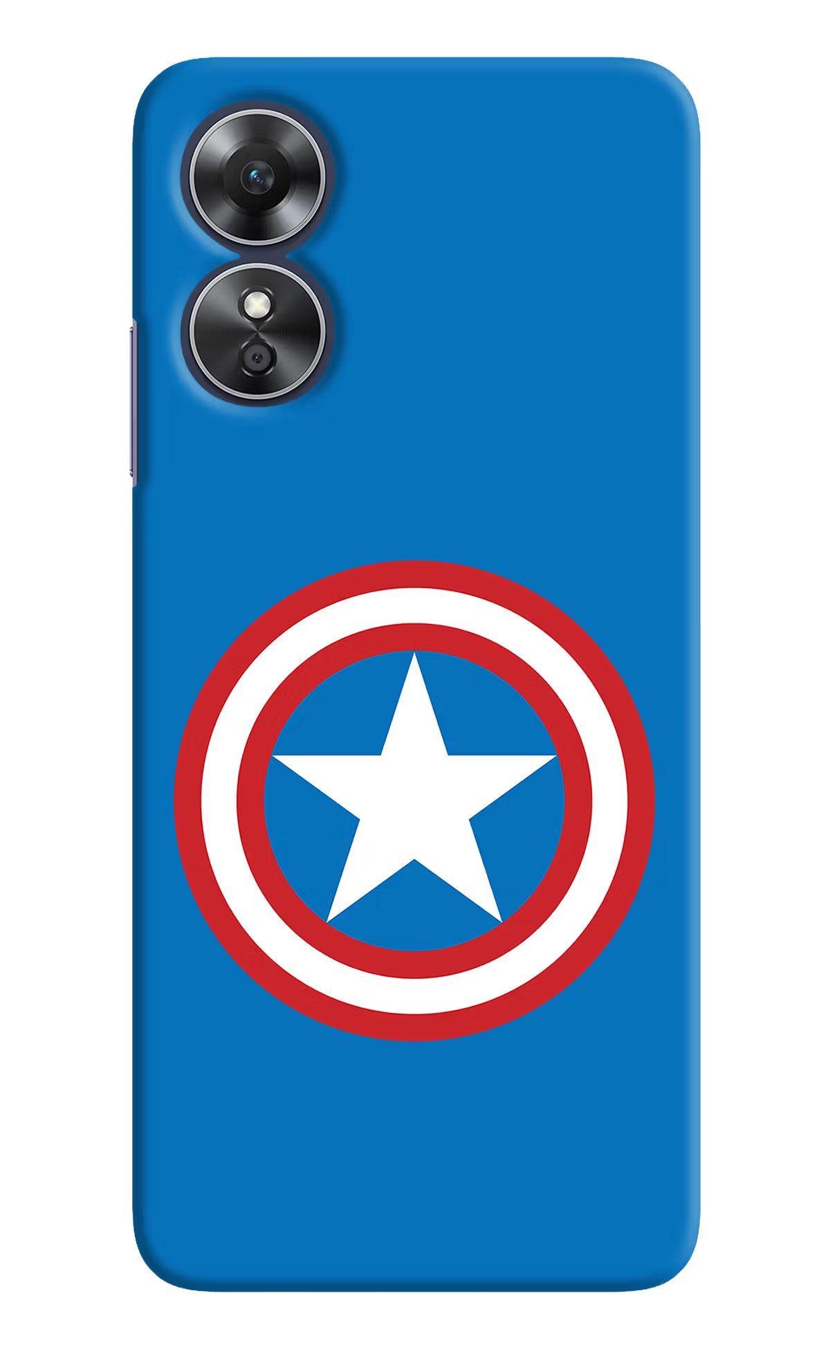 Captain America Logo Oppo A17 Hard Case Back Cover by Casekaro