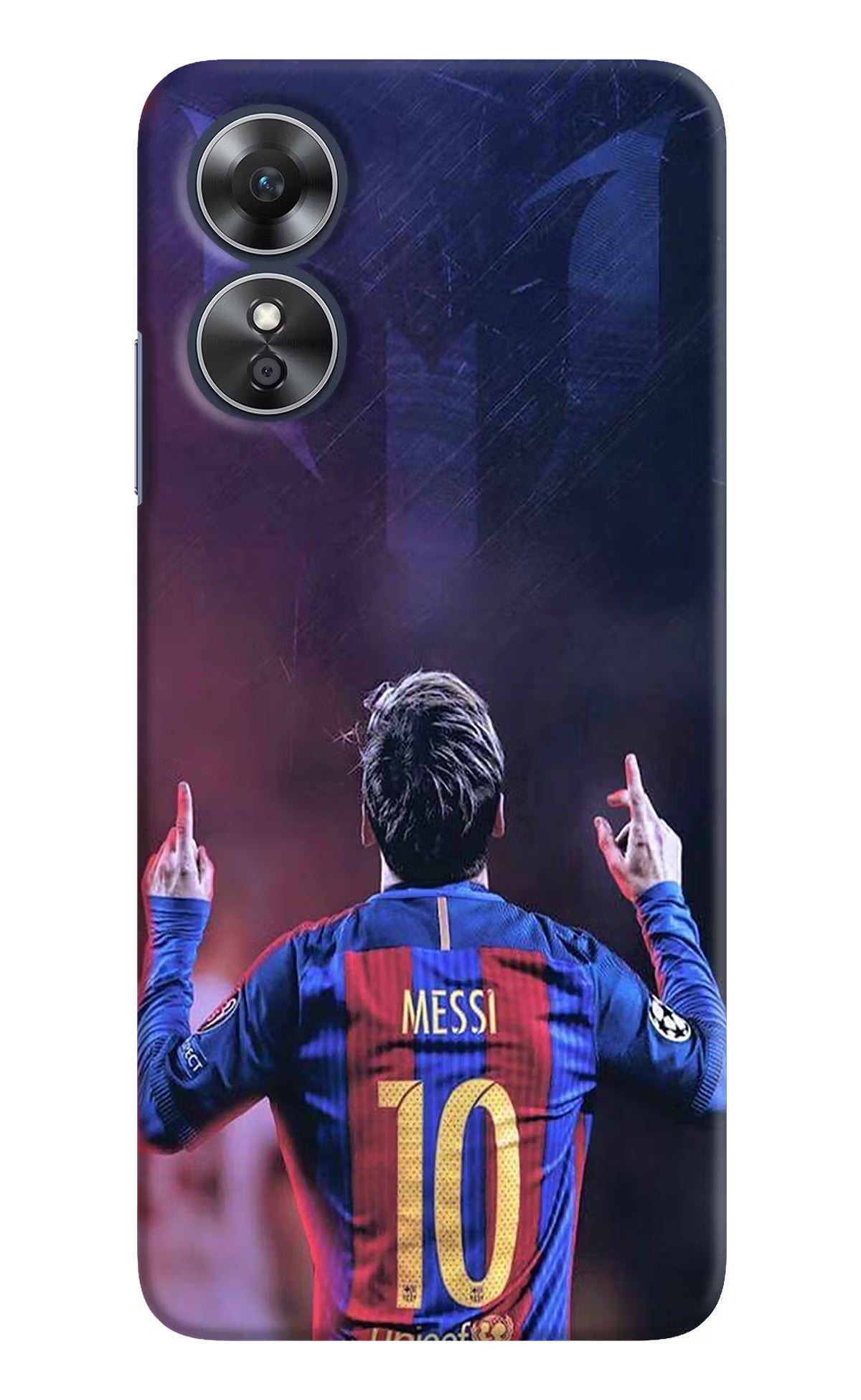 Messi Oppo A17 Hard Case Back Cover by Casekaro